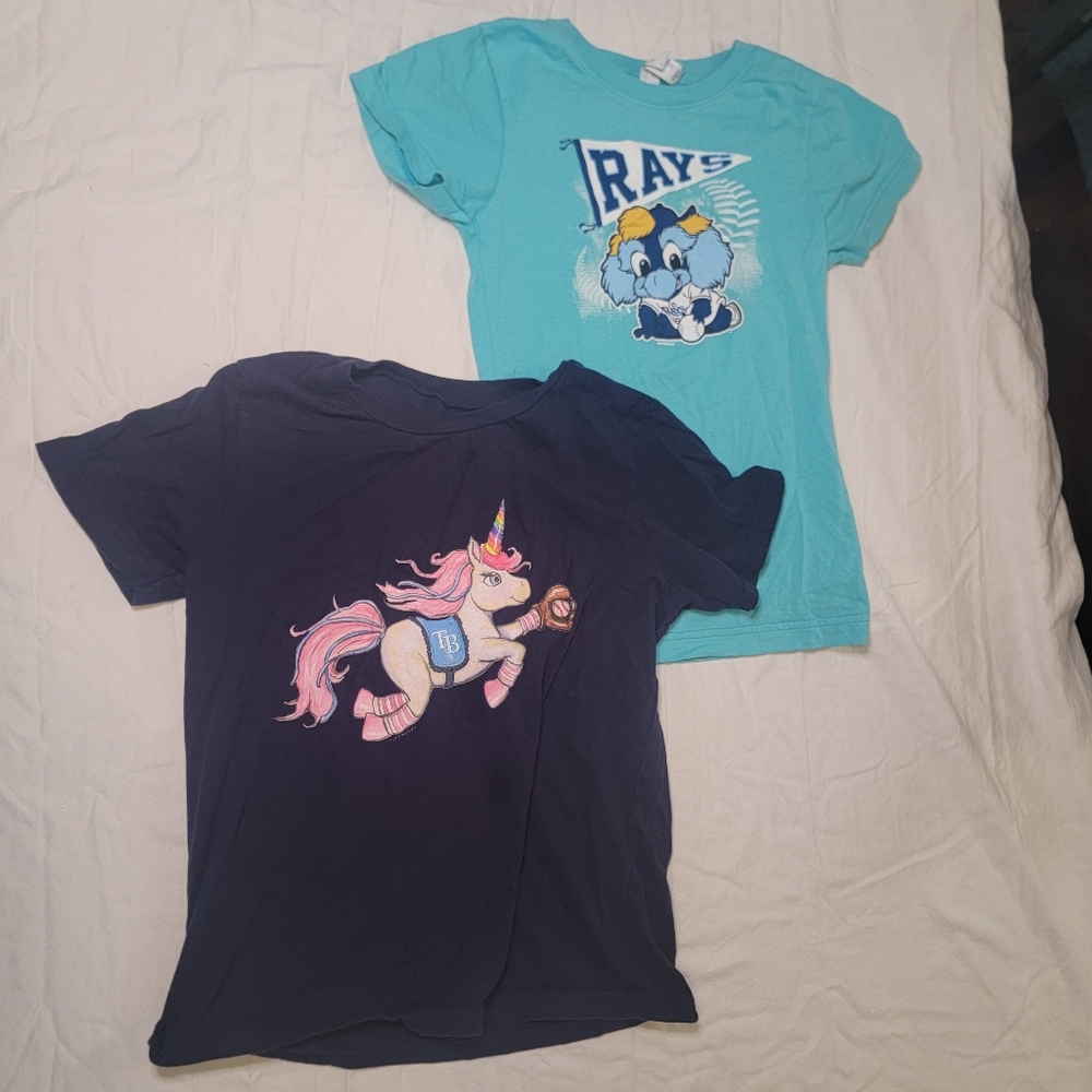 Girls Tees Size Medium Rays Baseball